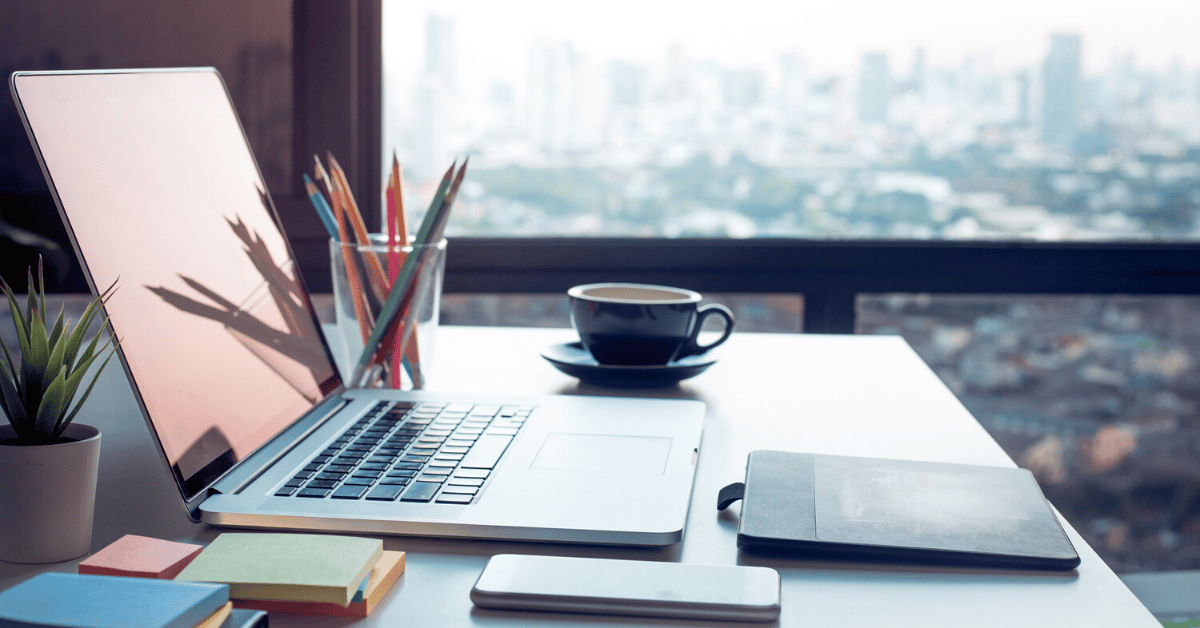 Image of a computer on a desk