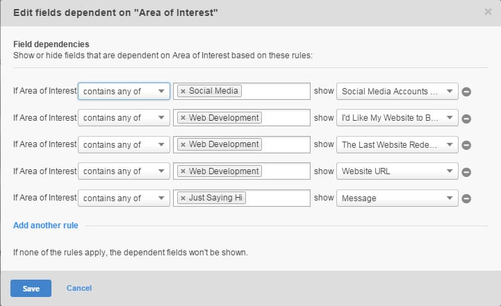 Dependent Form Fields