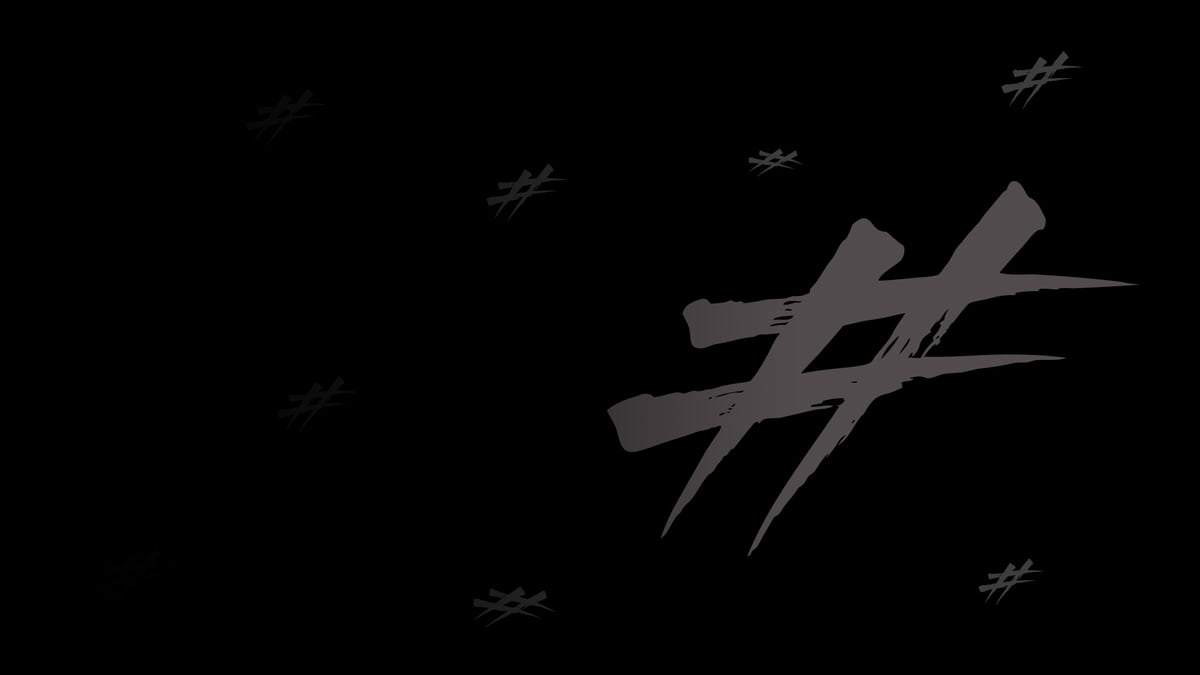 Hashtag sign graphic