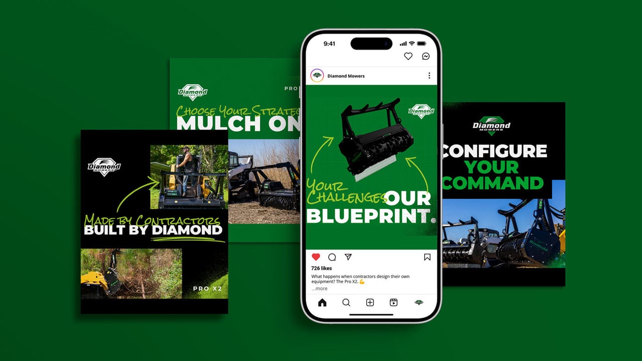 Diamond Mowers Pro X2 social mockup