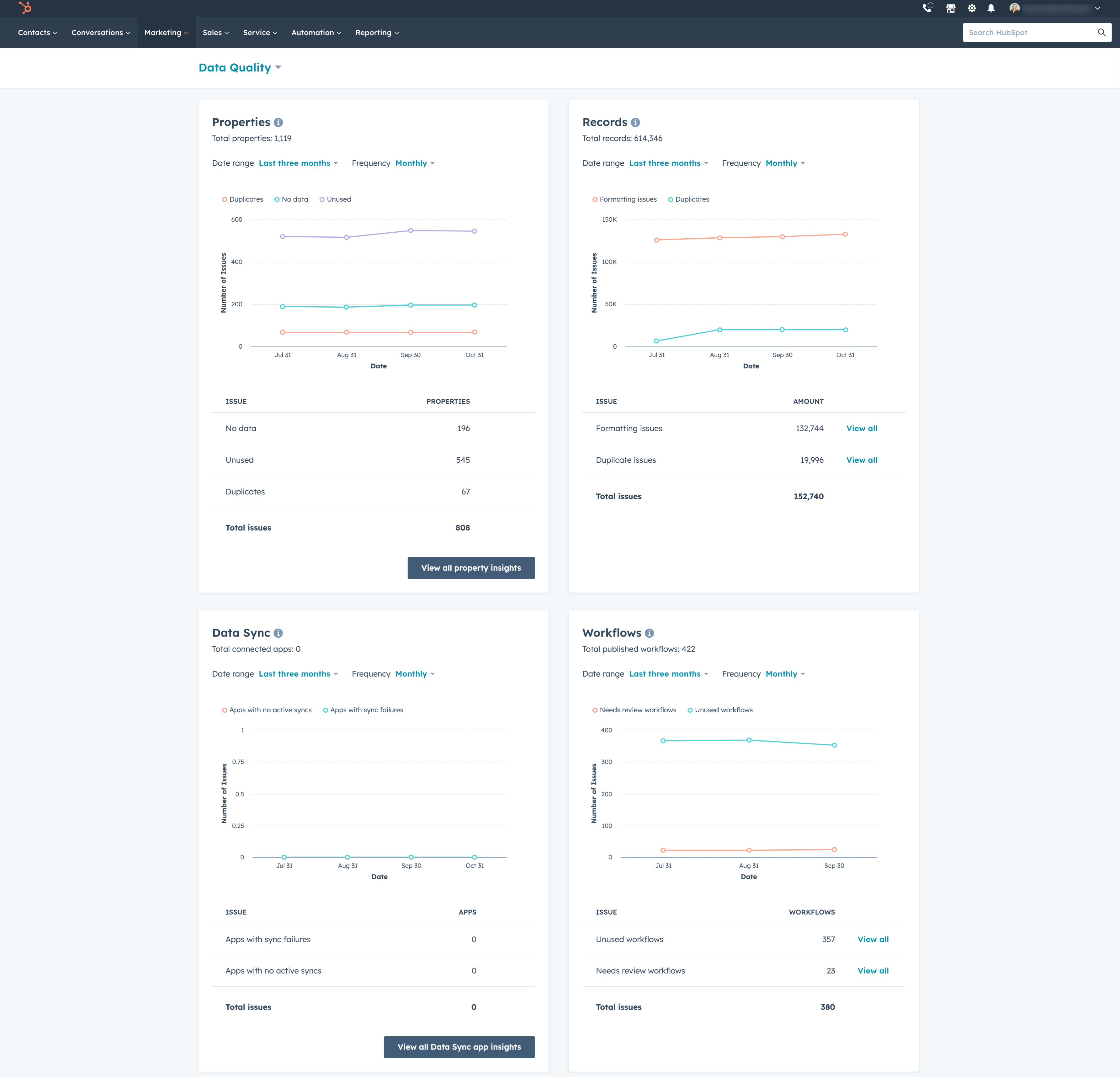 HubSpot-Data-Quality-Command-Center