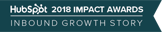 HubSpot 2018 Impact Awards for Inbound Growth Story badge.