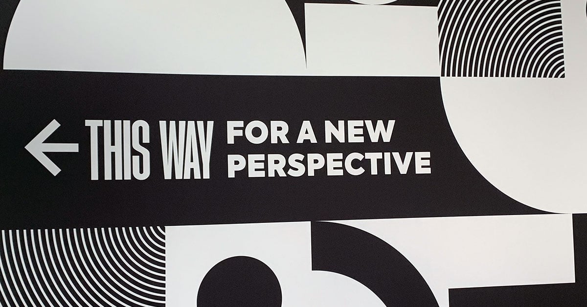 signage from HubSpot's Inbound 2022 conference that reads this way for a new perspective