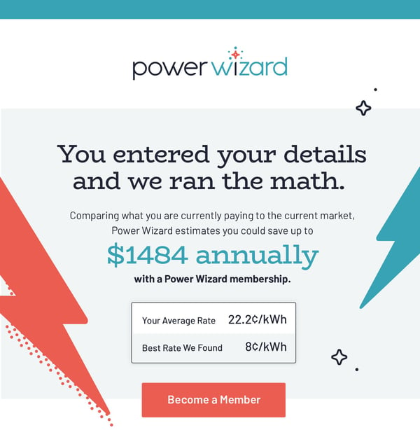 Power Wizard Email Mockup