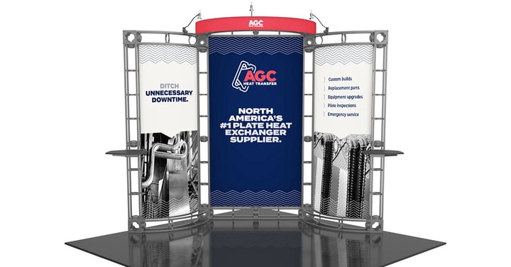 AGC trade show booth installation.