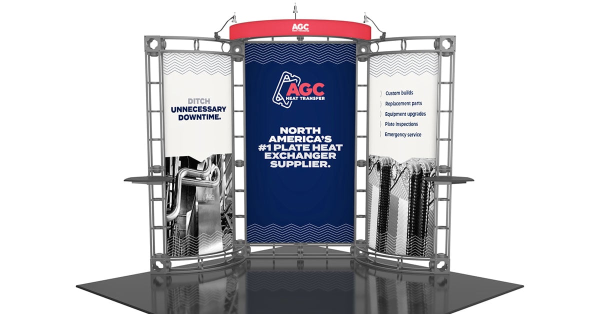 AGC trade show booth installation.