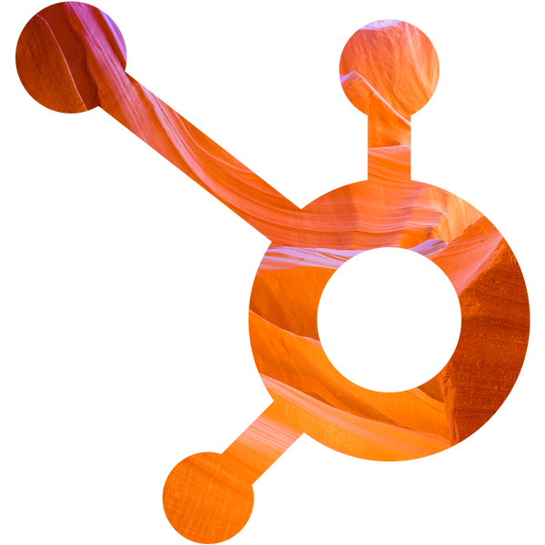 HubSpot Sprocket with canyon imagery overlay..