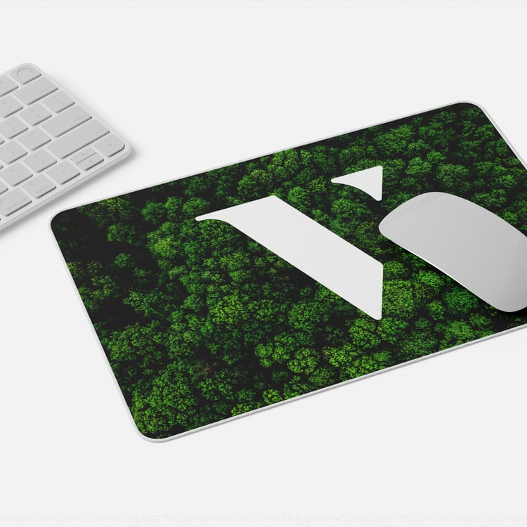 Vye logo on mouse bad next to computer mouse and keyboard.