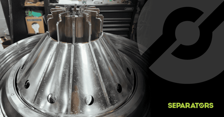 Separators logo and centrifuge top.