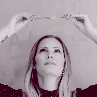 Brooke looking upward