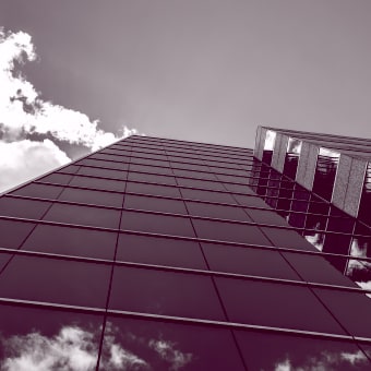 Looking upward at building