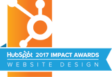 HubSpot 2017 Impact Awards for Website Design badge.