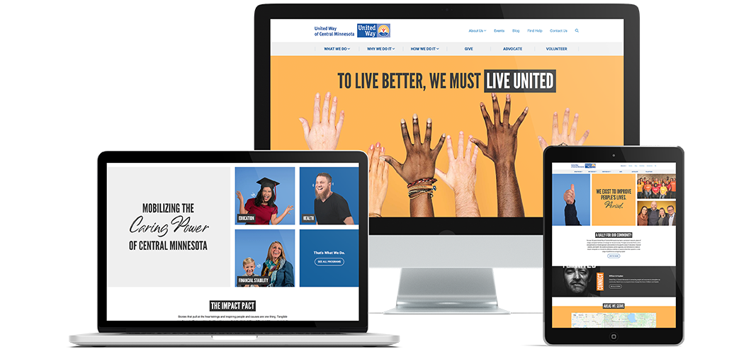 United Way Digital Mockups